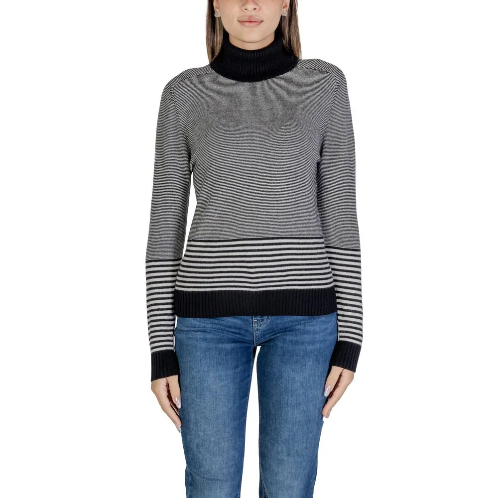 Sandro Ferrone Women's Black And White Viscose Sweater