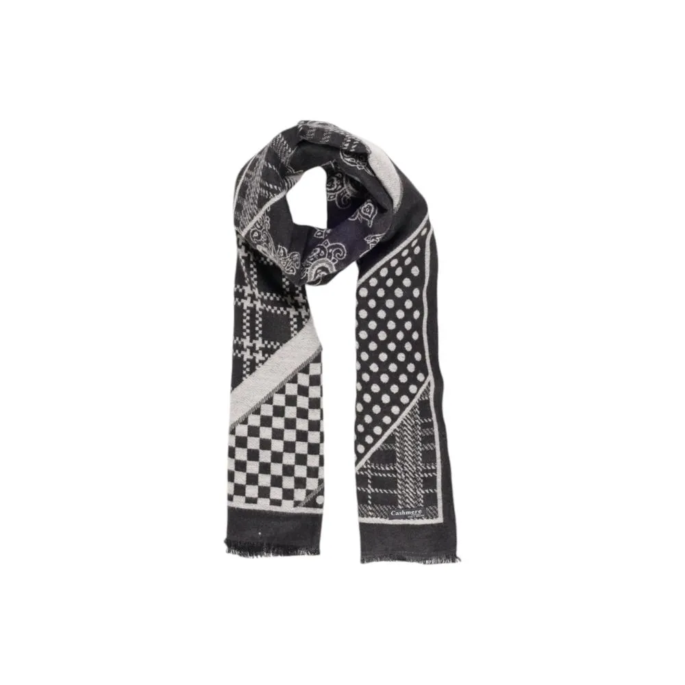 Sandro Ferrone Women's Black Viscose Scarf