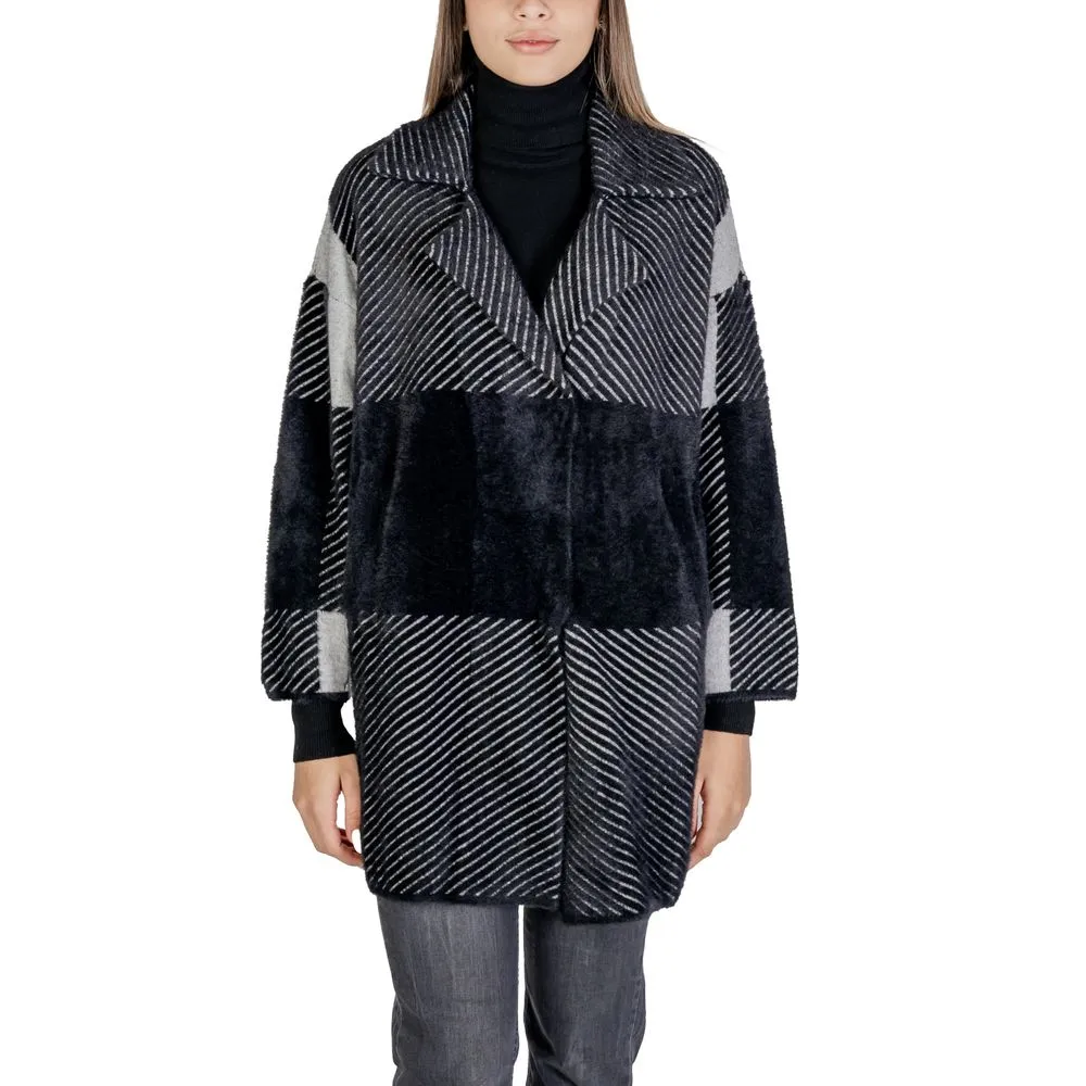 Sandro Ferrone Women's Black Polyamide Jackets & Coat