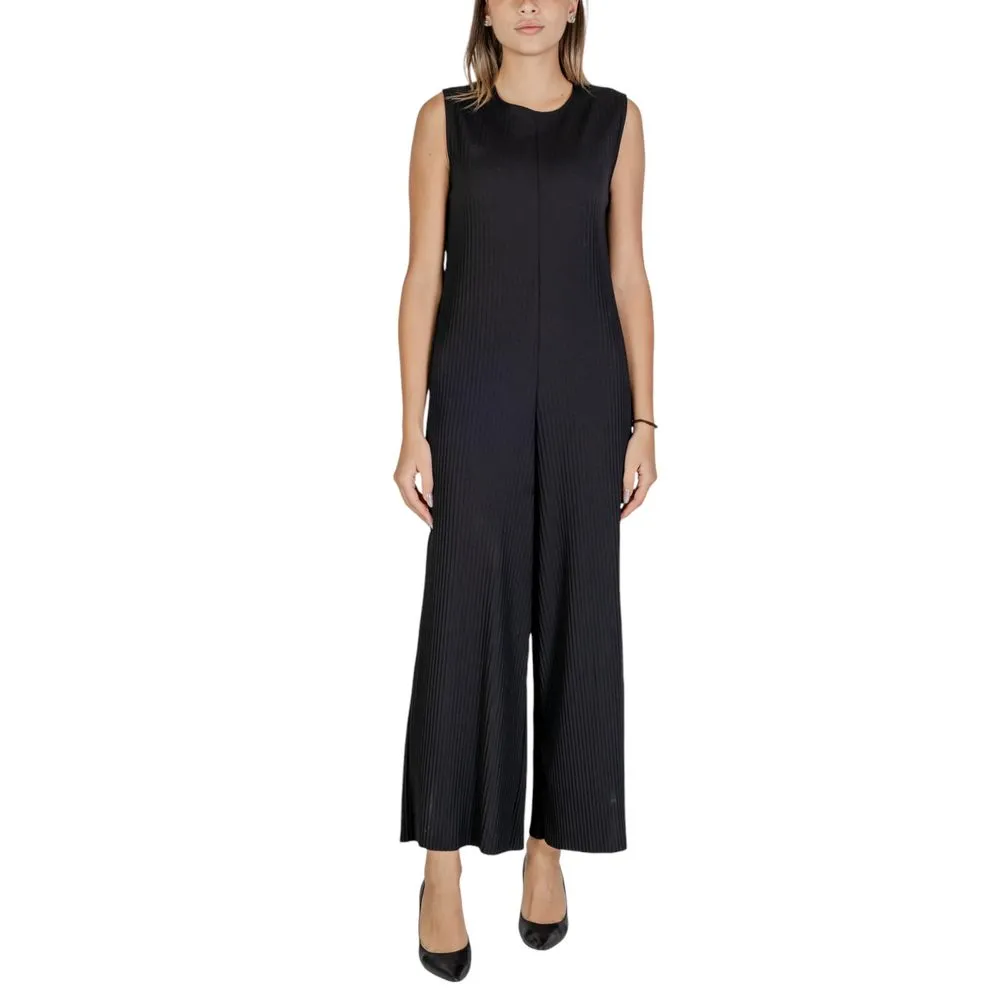 Sandro Ferrone Women's Black Polyester Suits & Blazer