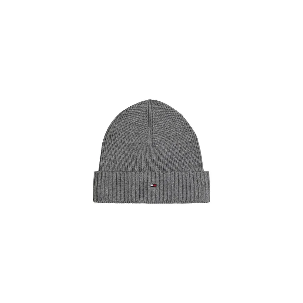 Tommy Hilfiger Men's Gray Cotton Hats & Cap