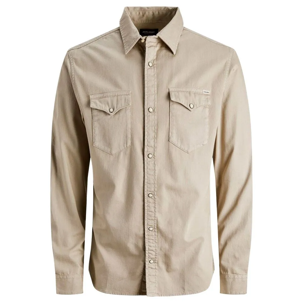 Jack Jones Men's Beige Jeans Shirt