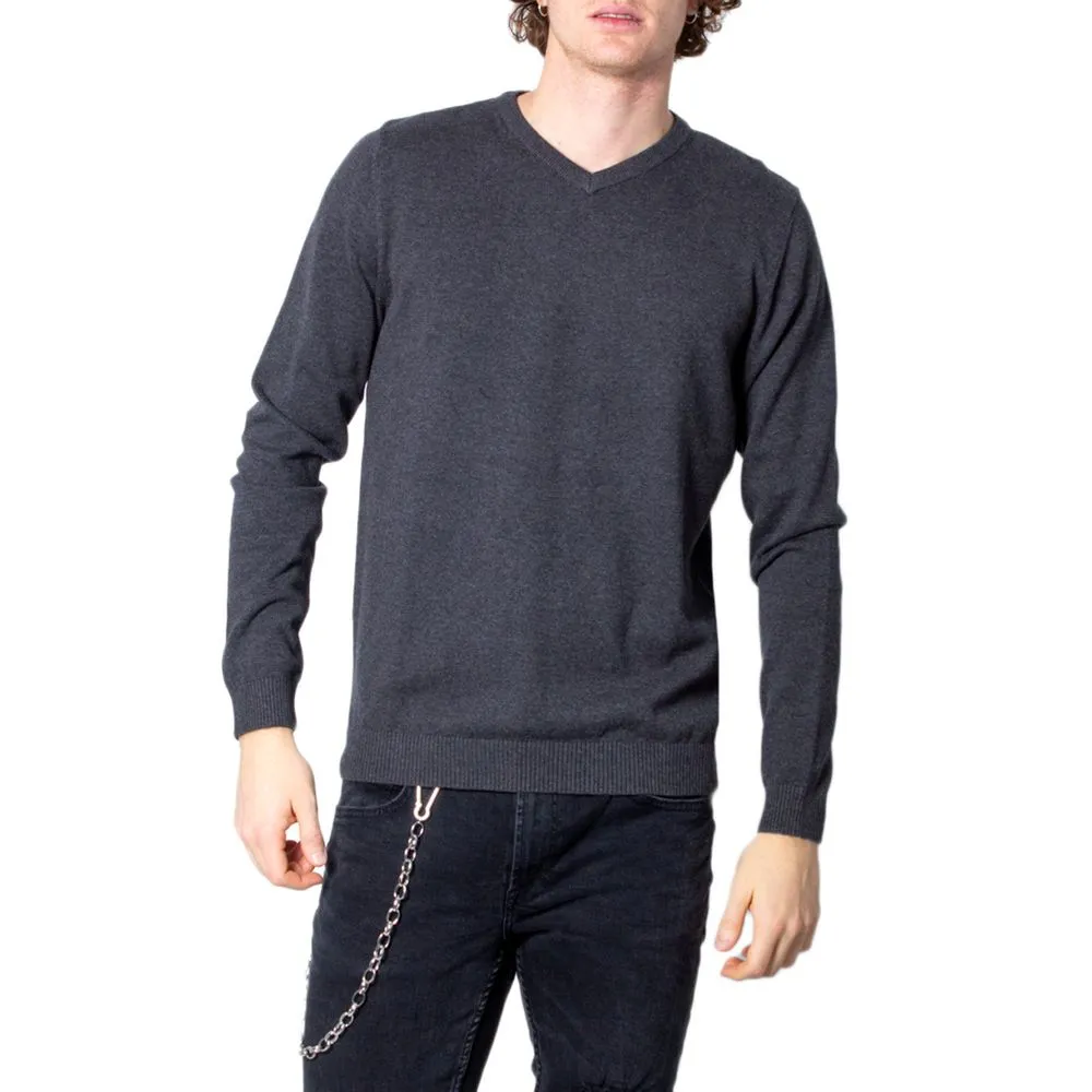 Jack Jones Men's Gray Cotton T-Shirt