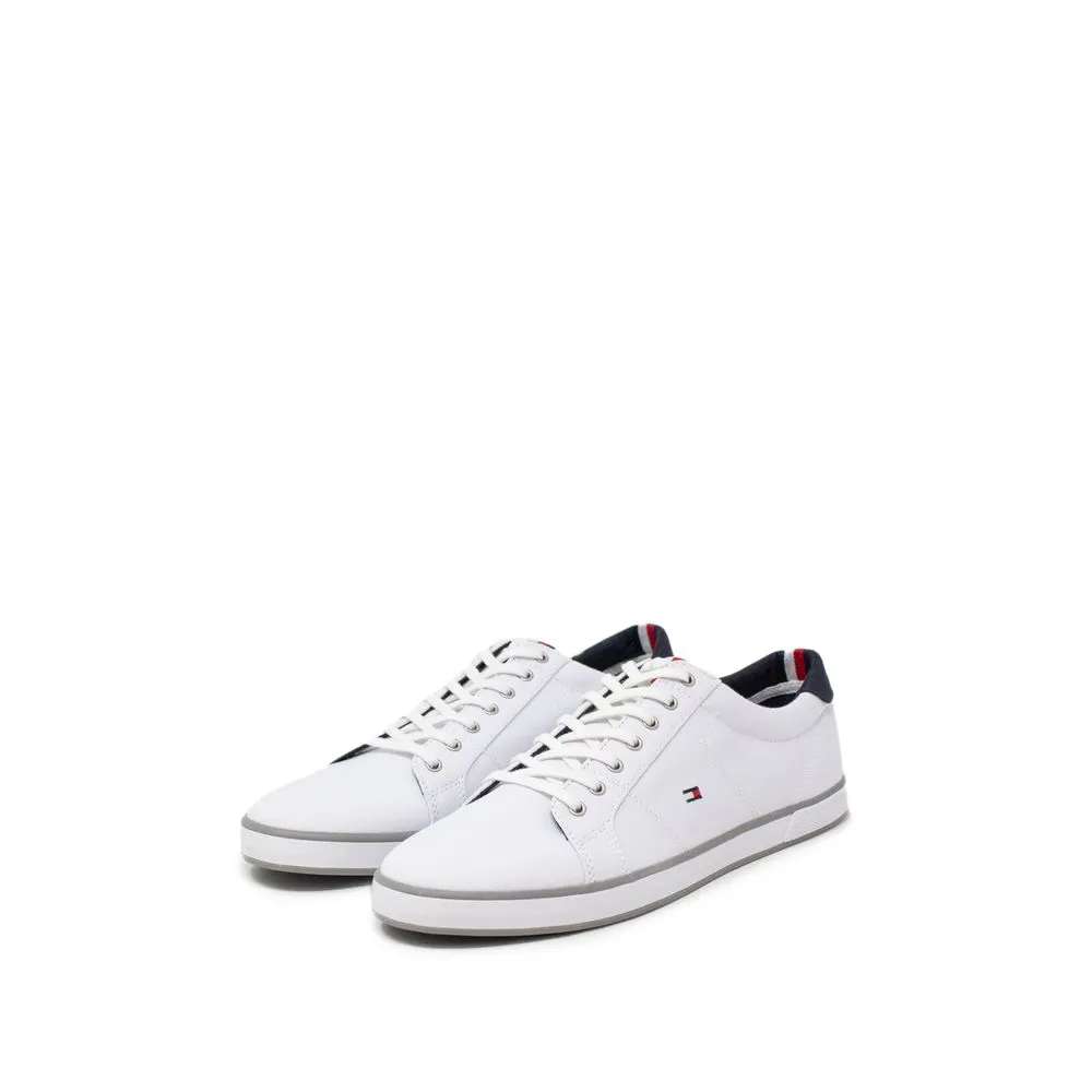 Tommy Hilfiger Men's White Cotton Sneaker