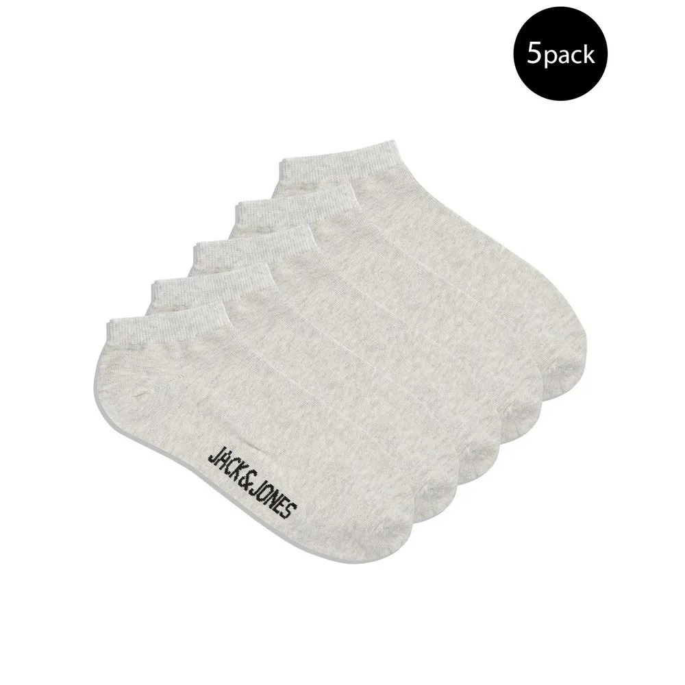 Jack Jones Men's Gray Cotton Sock