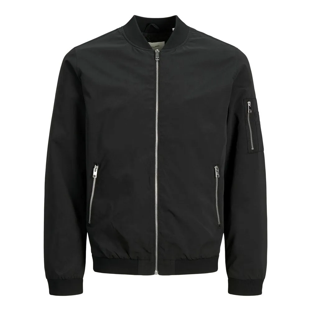 Jack Jones Men's Black Polyester Jacket