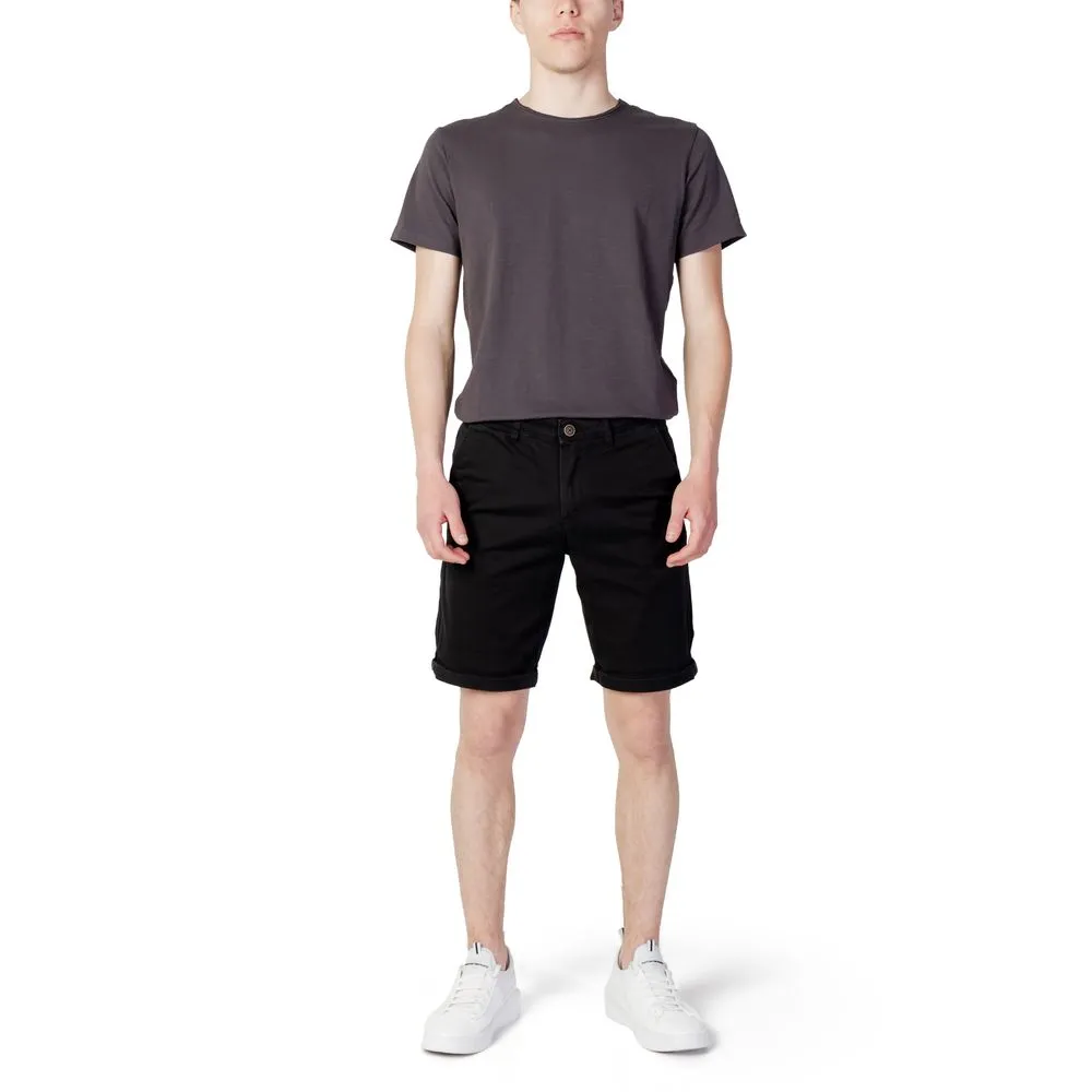 Jack Jones Men's Black Cotton Short