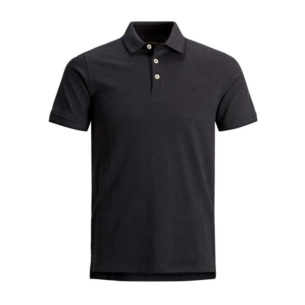 Jack Jones Men's Gray Cotton Polo Shirt