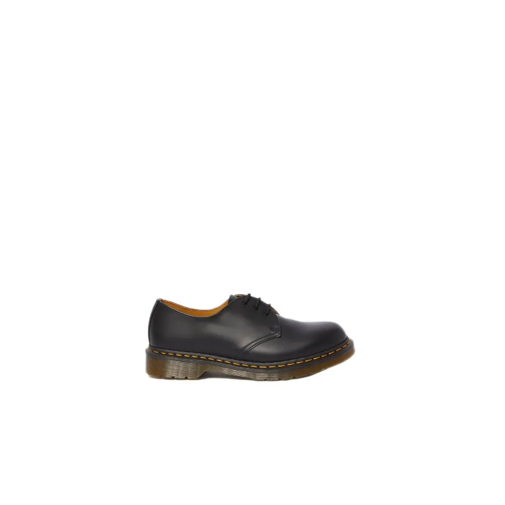 Dr. Martens Women's Black Leather Flat Shoe