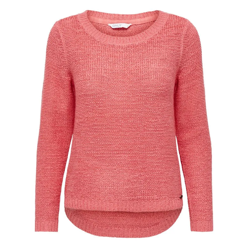 Only Women's Orange Polyester Sweater