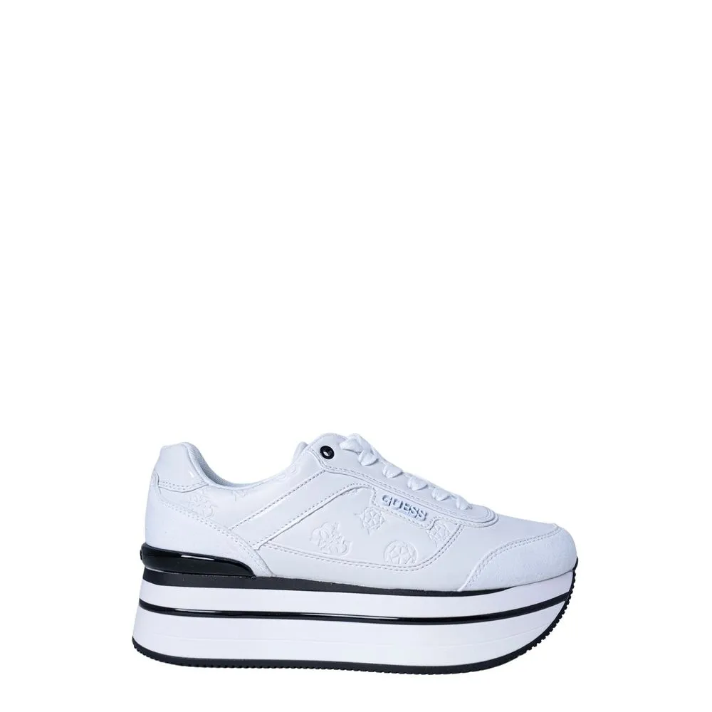 Guess Women's White Polyester Sneaker