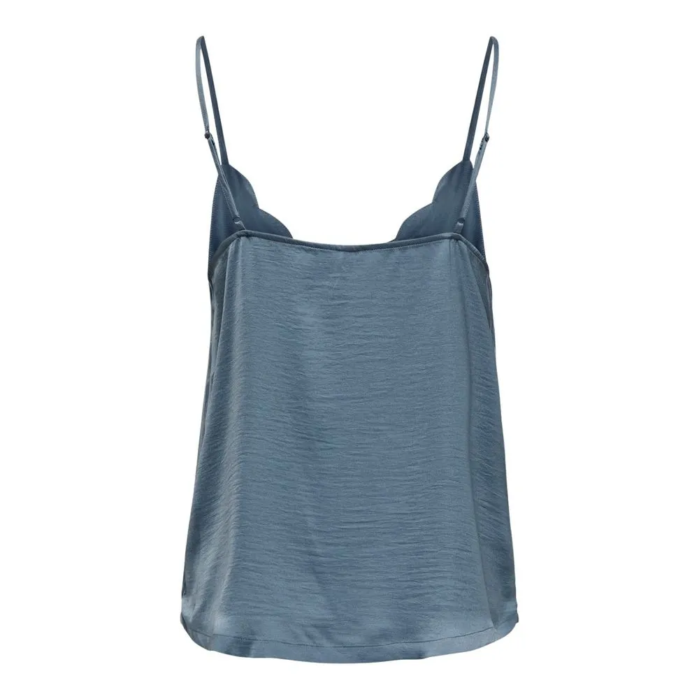 Only Women's Blue Polyester Tops & T-Shirt