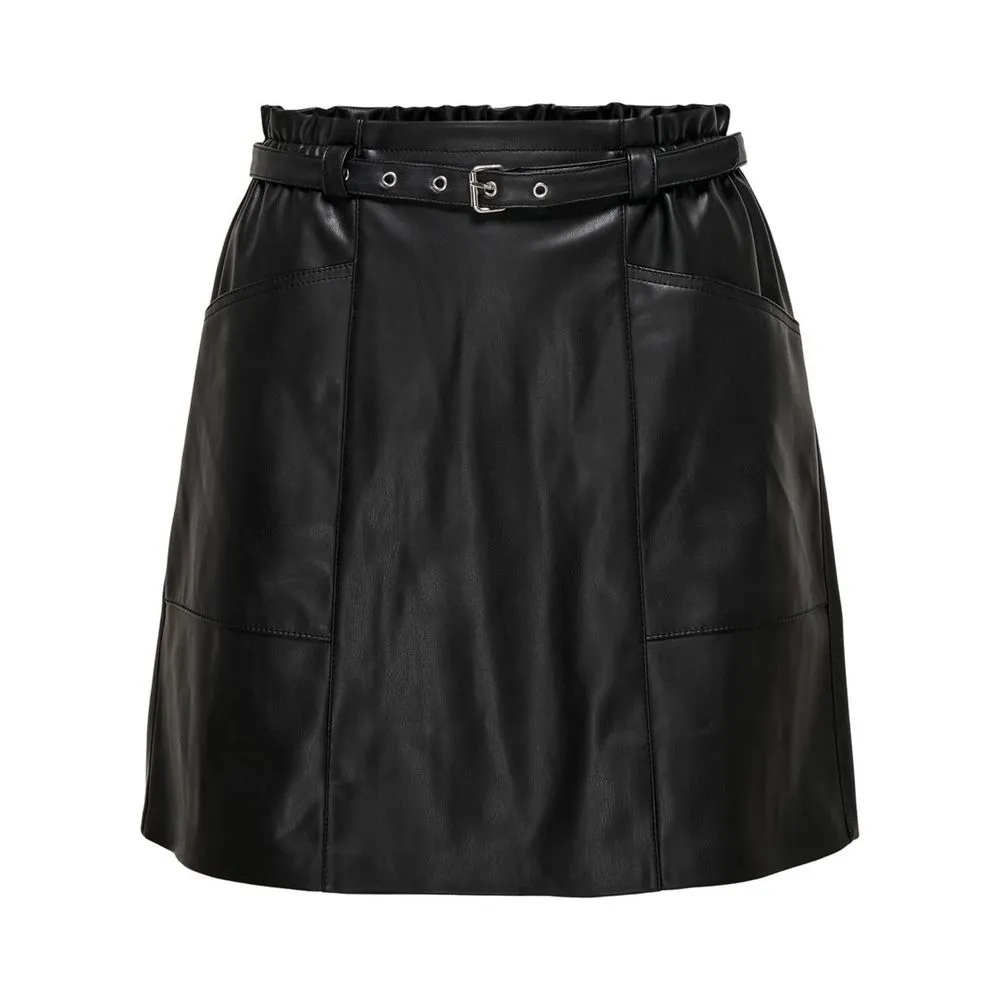 Only Women's Black Polyester Skirt