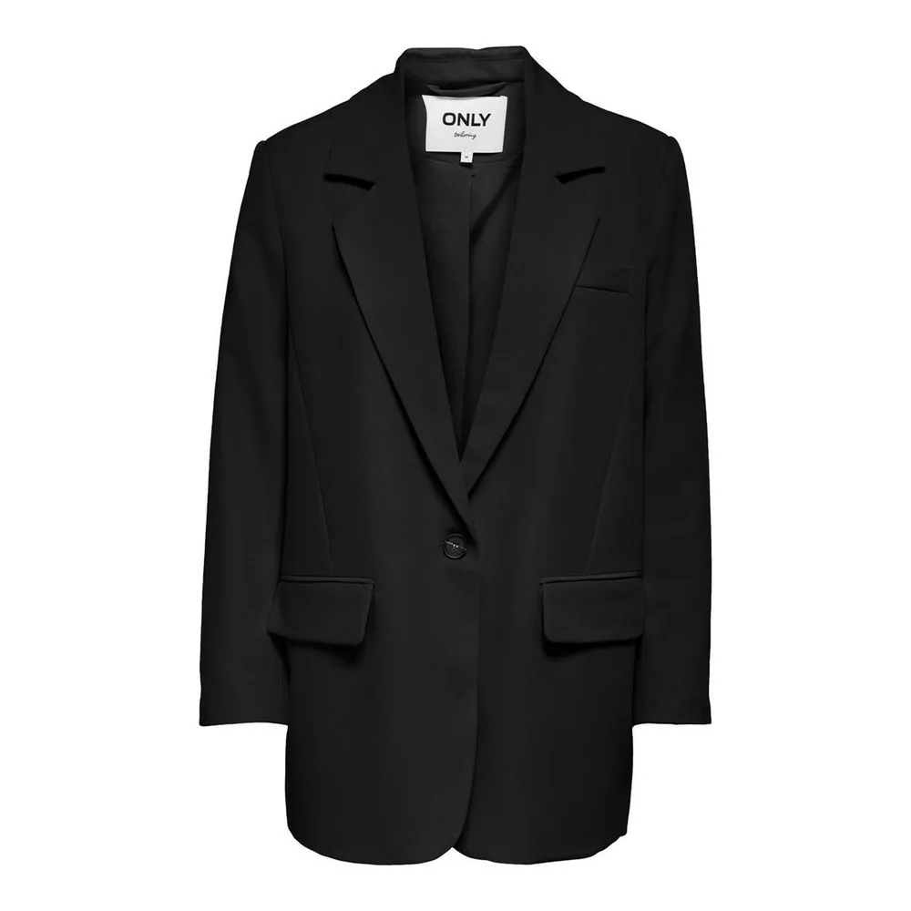 Only Women's Black Polyester Suits & Blazer