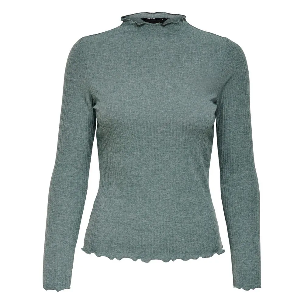 Only Women's Green Viscose Tops & T-Shirt
