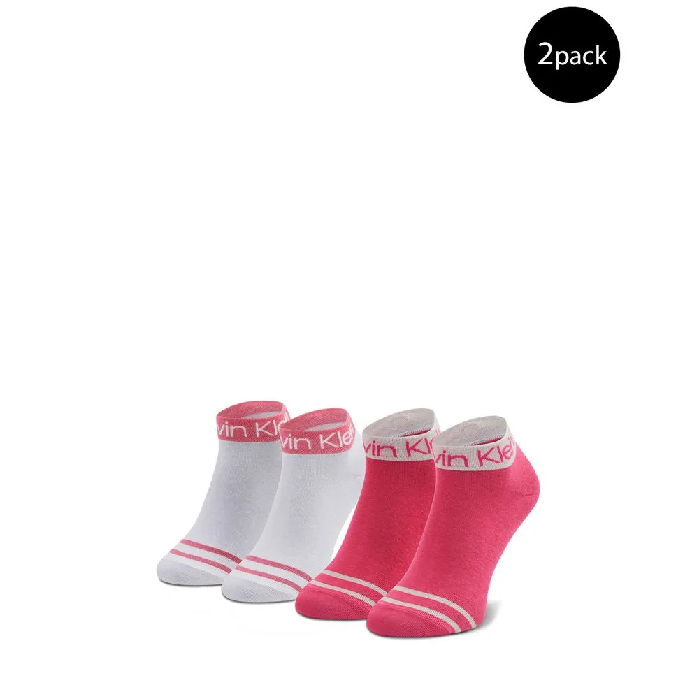 Calvin Klein Women's Pink Cotton Tights & Sock