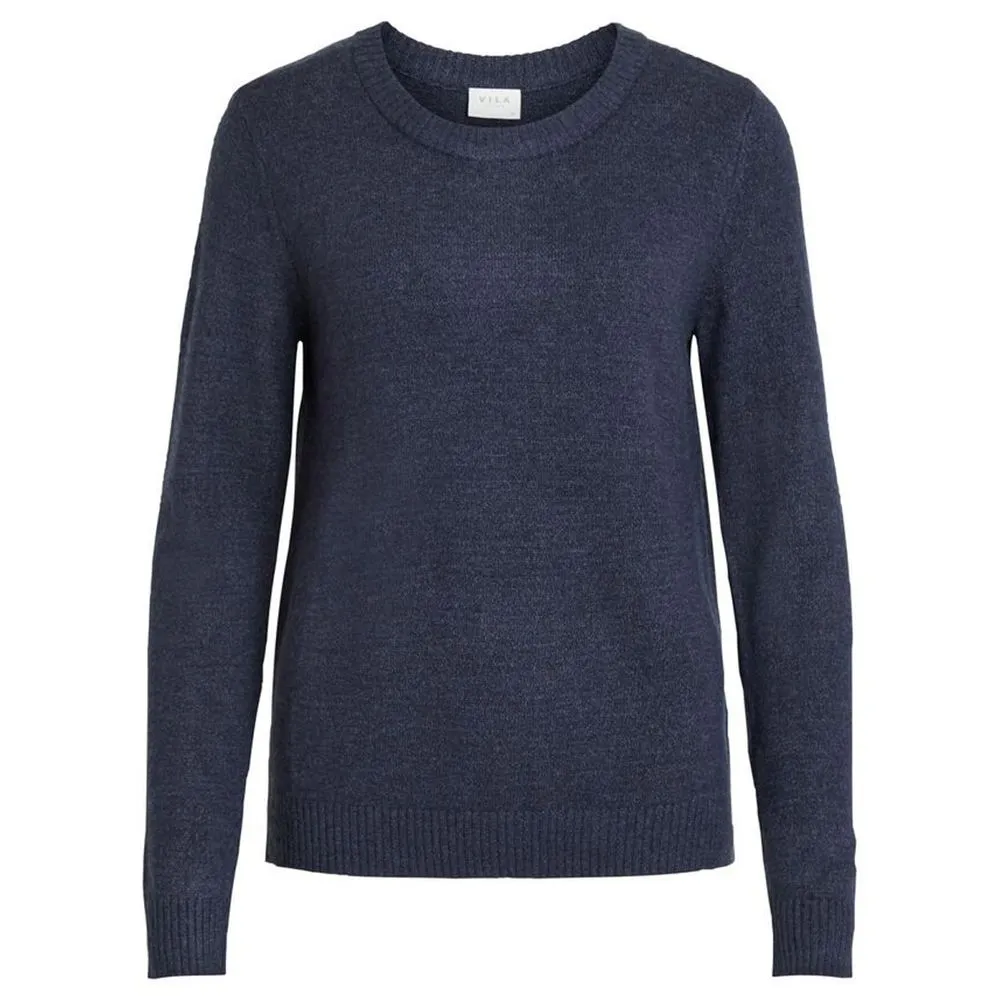 Vila Clothes Women's Blue Viscose Sweater