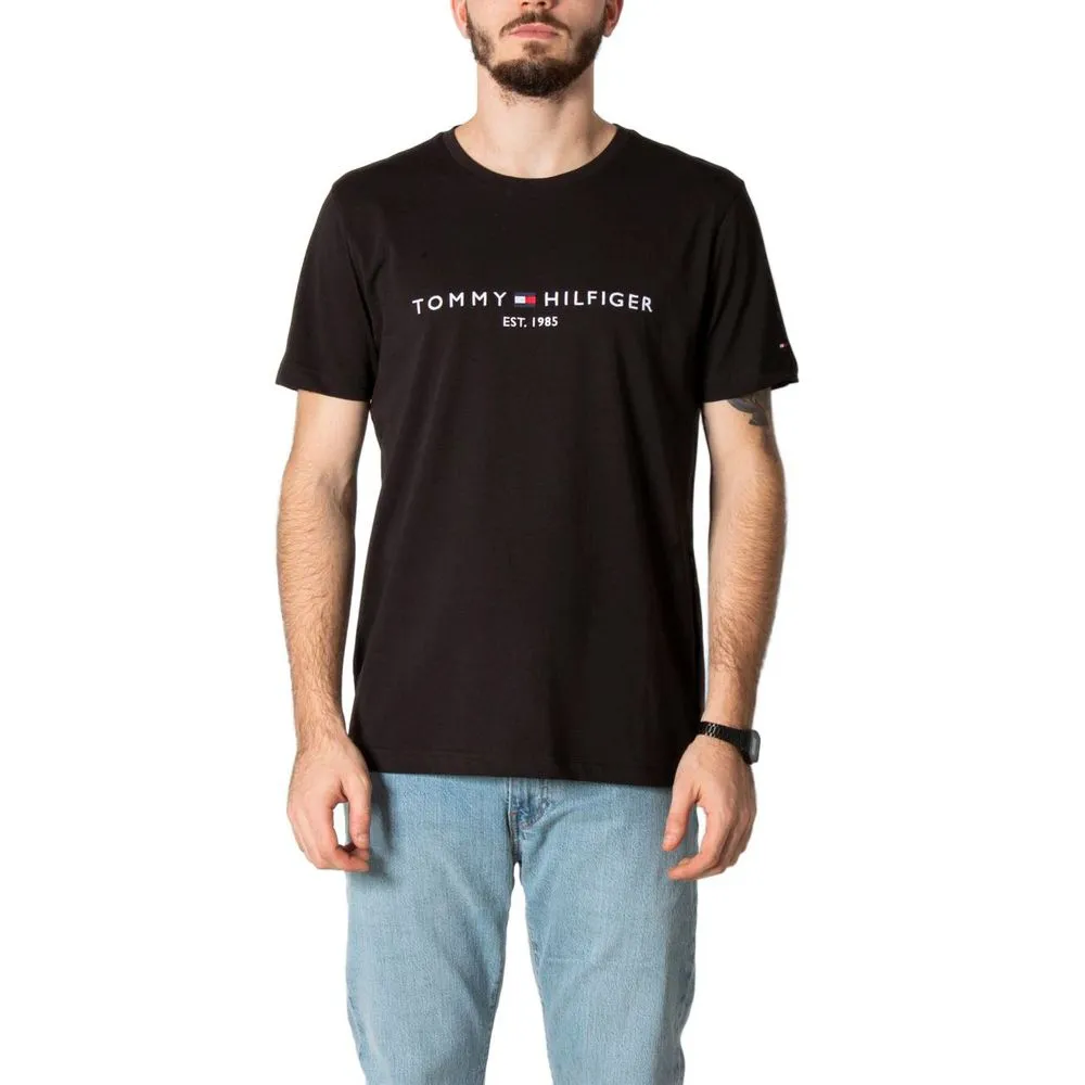 Tommy Hilfiger Men's Black Cotton T-Shirt