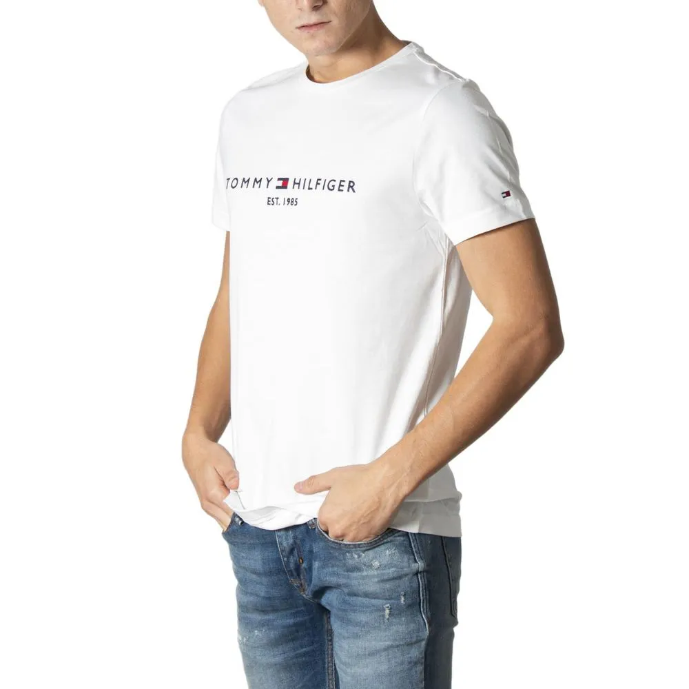 Tommy Hilfiger Men's Cream Cotton T-Shirt