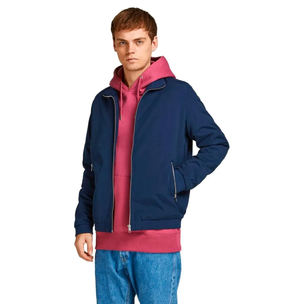 Jack Jones Men's Blue Polyester Jacket