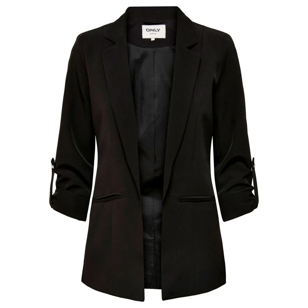 Only Women's Black Polyester Suits & Blazer