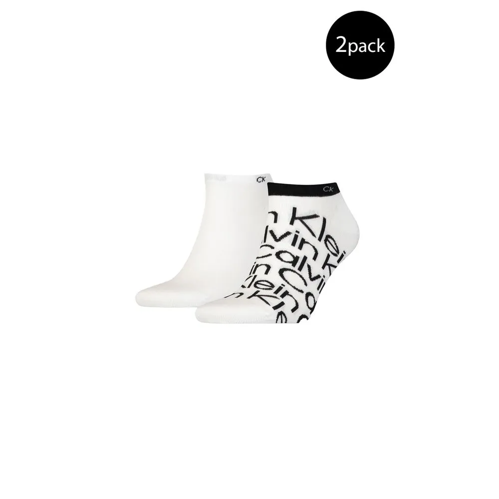 Calvin Klein Men's White Cotton Sock