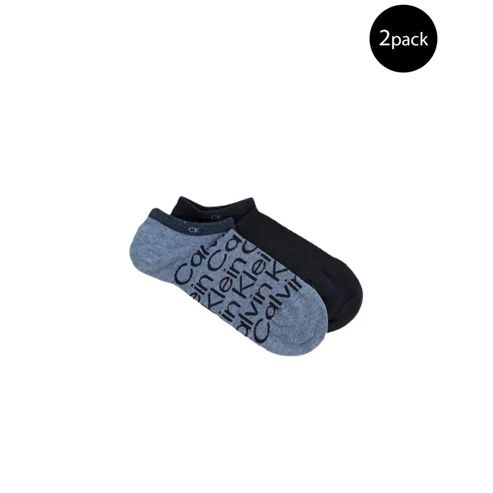 Calvin Klein Men's Blue Cotton Sock