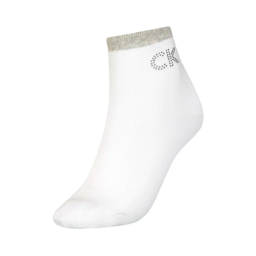 Calvin Klein Men's White Cotton Sock