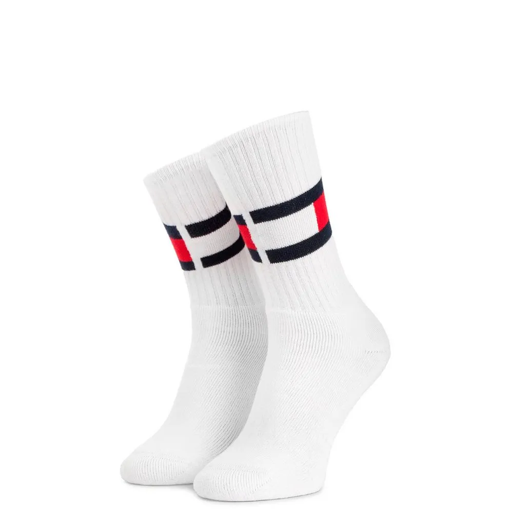 Tommy Hilfiger Men's White Cotton Sock