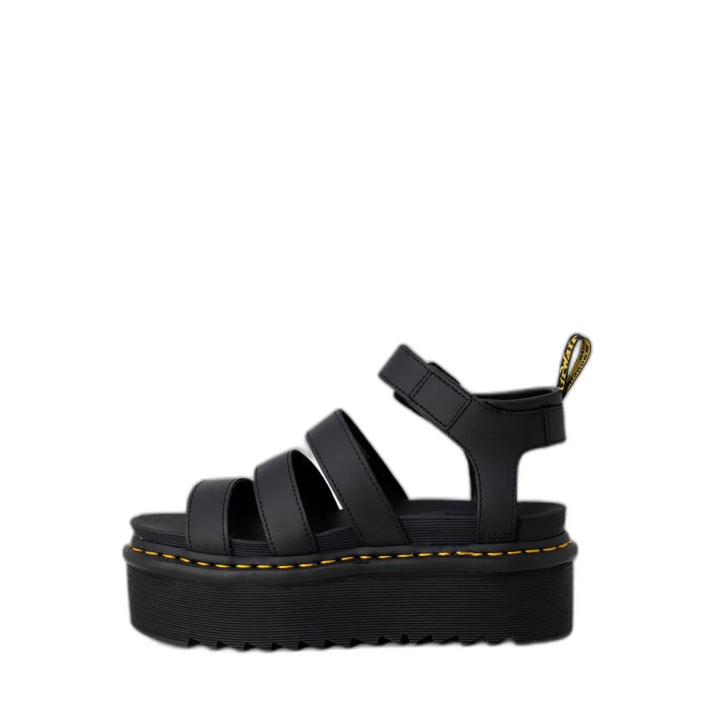 Dr. Martens Women's Black Leather Flat Shoe