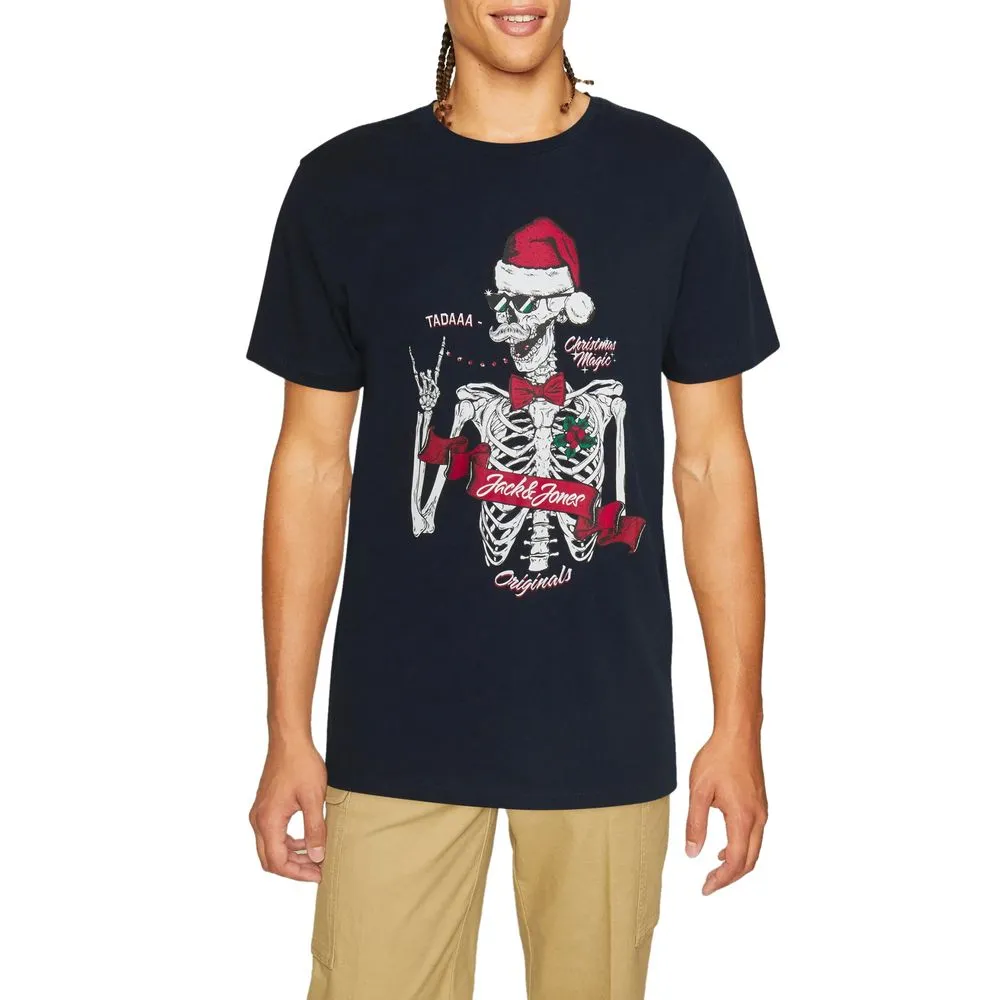 Jack Jones Men's Blue Cotton T-Shirt