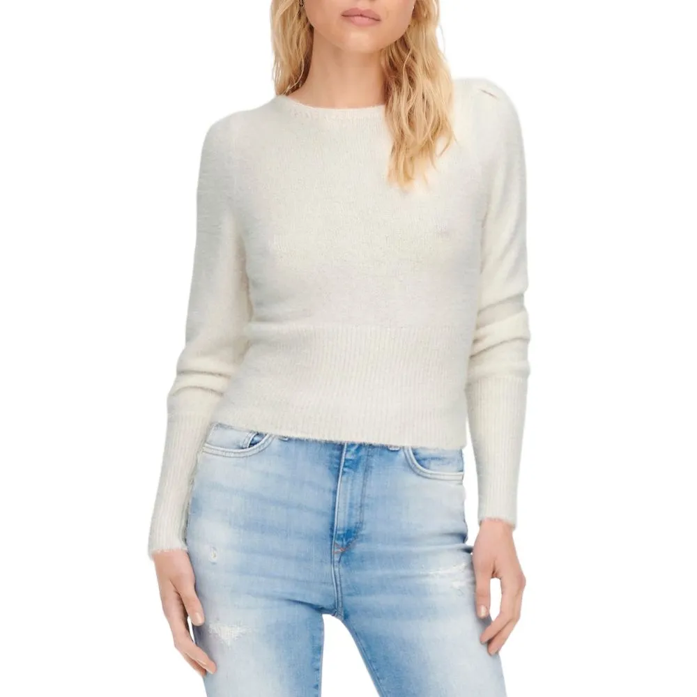 Only Women's Cream Nylon Sweater