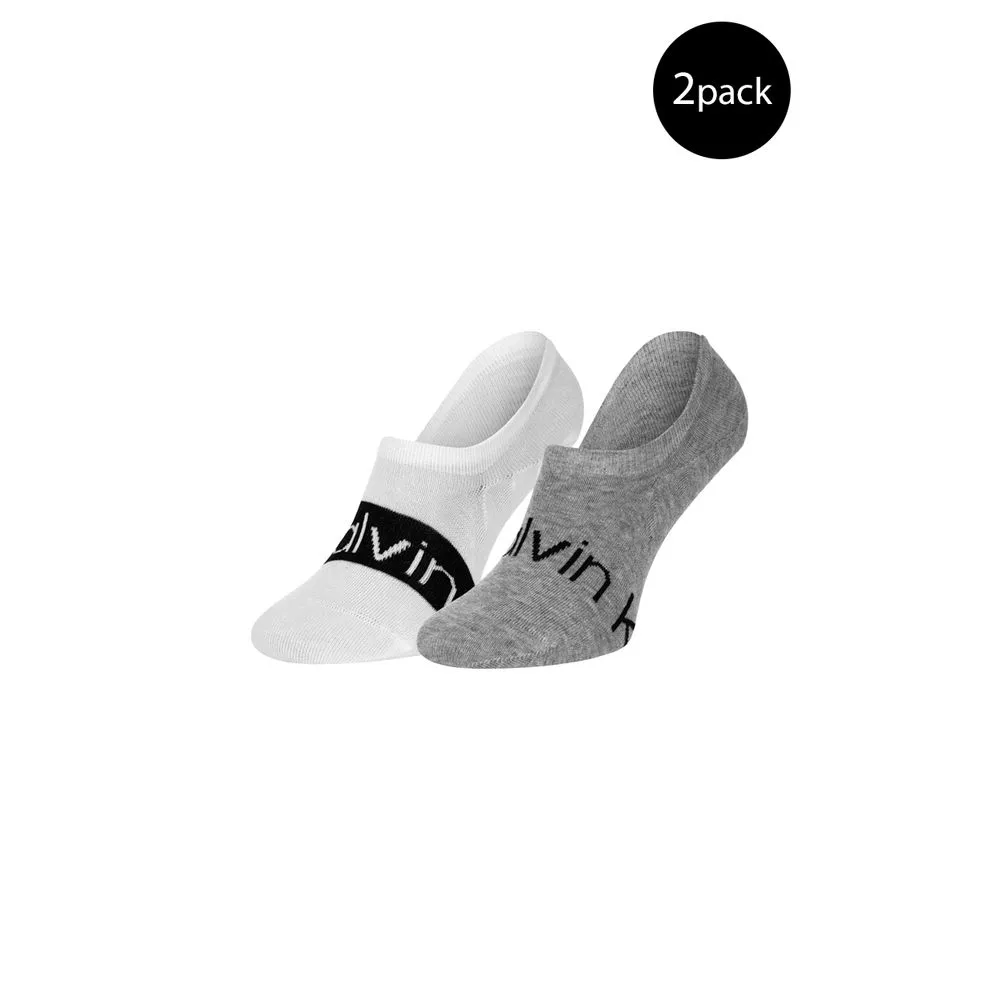 Calvin Klein Men's White Cotton Sock