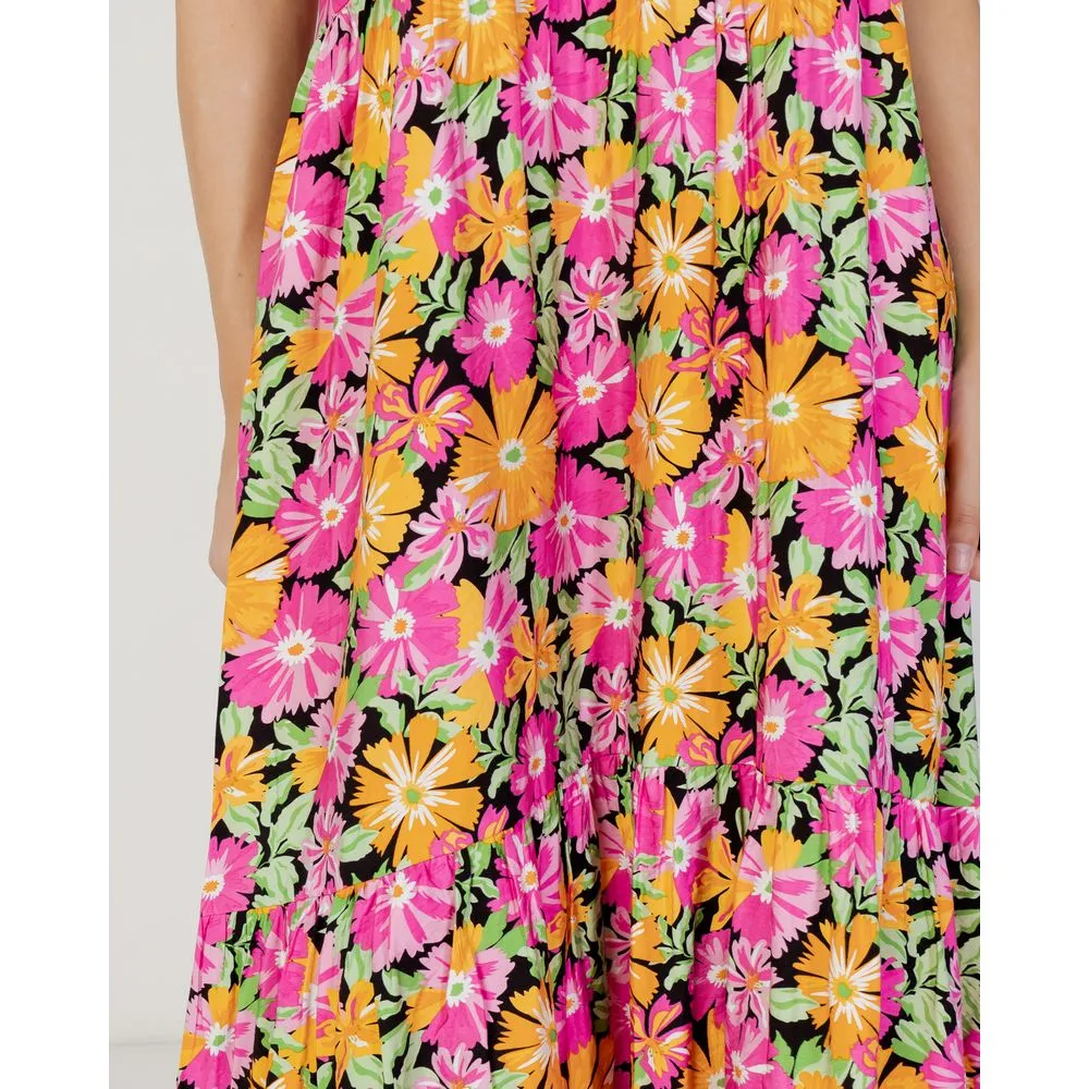 Vila Clothes Women's Pink Polyester Dress