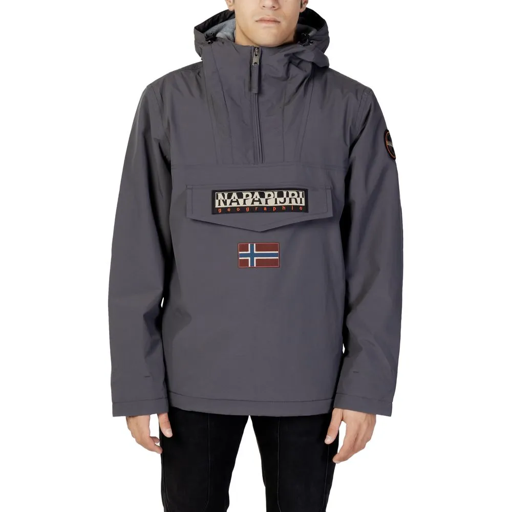 Napapijri Men's Gray Nylon Jacket
