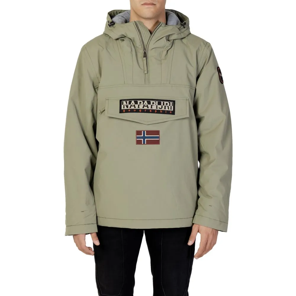 Napapijri Men's Green Nylon Jacket