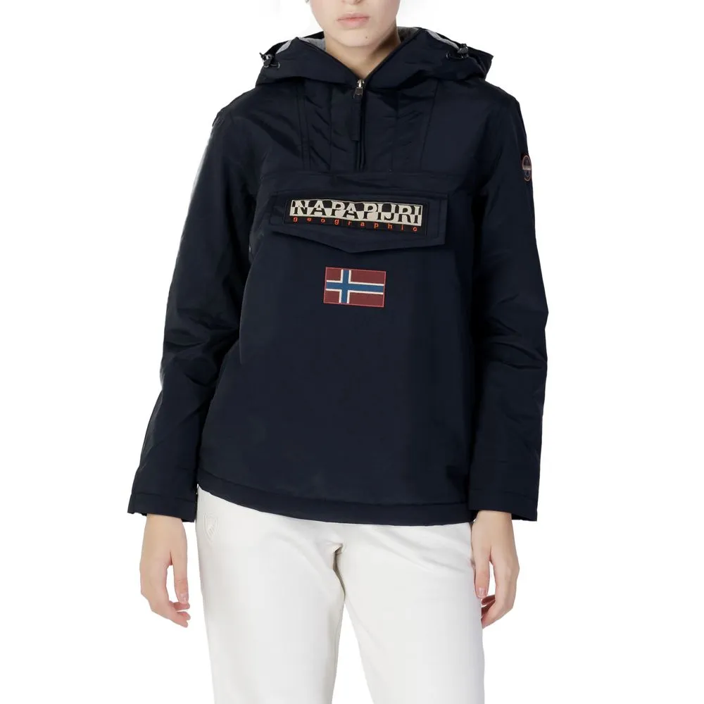 Napapijri Women's Black Polyester Jackets & Coat