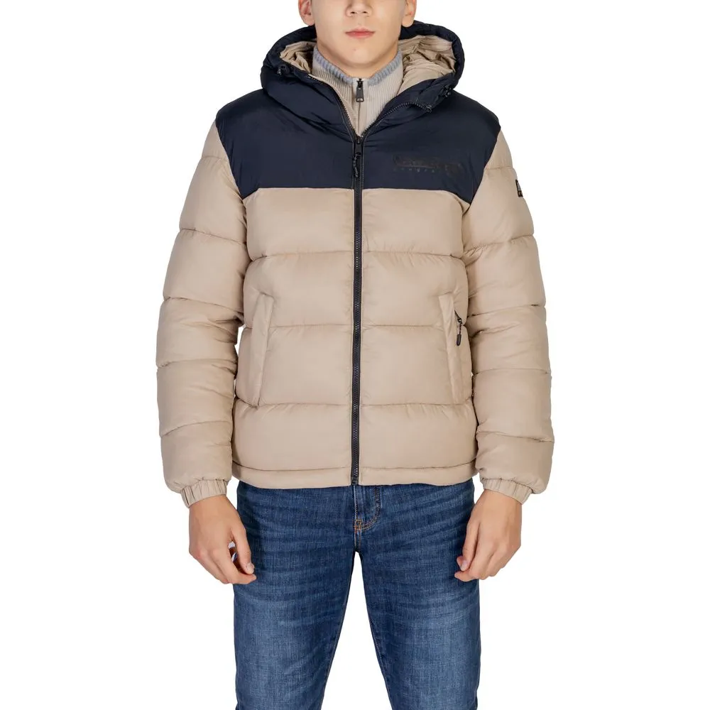 Napapijri Men's Beige Polyester Jacket