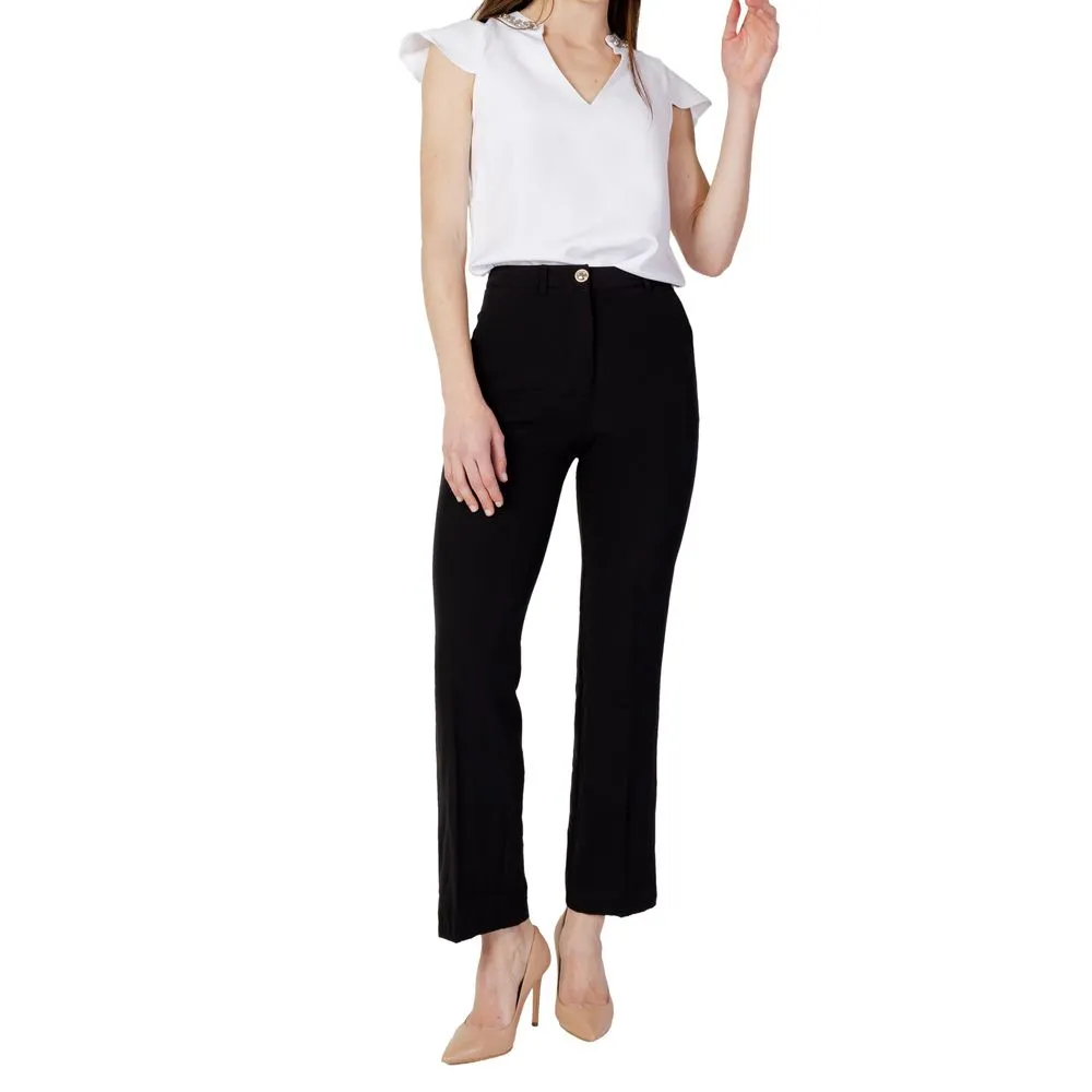 Guess Women's Black Polyester Jeans & Pant