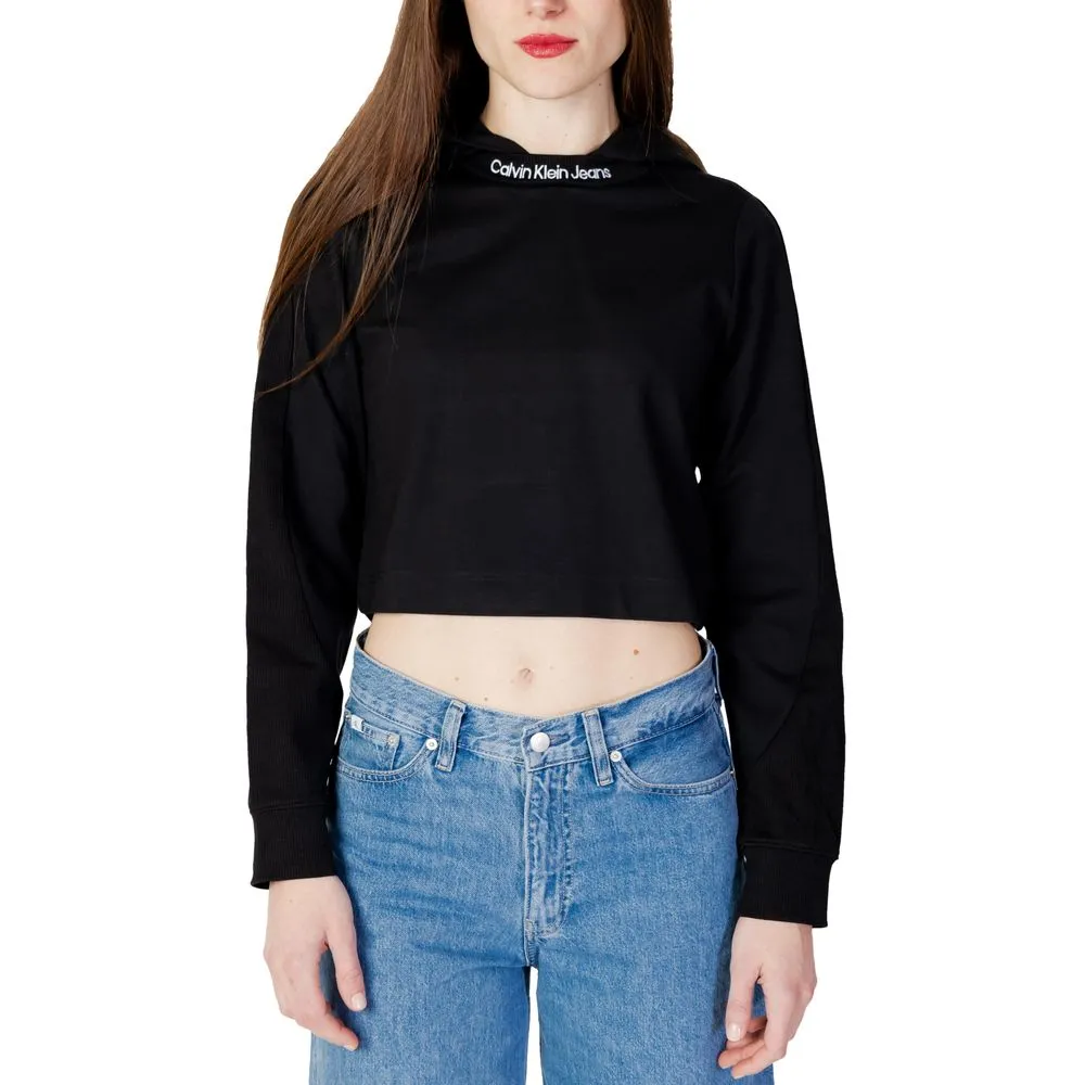 Calvin Klein Jeans Women's Black Viscose Tops & T-Shirt