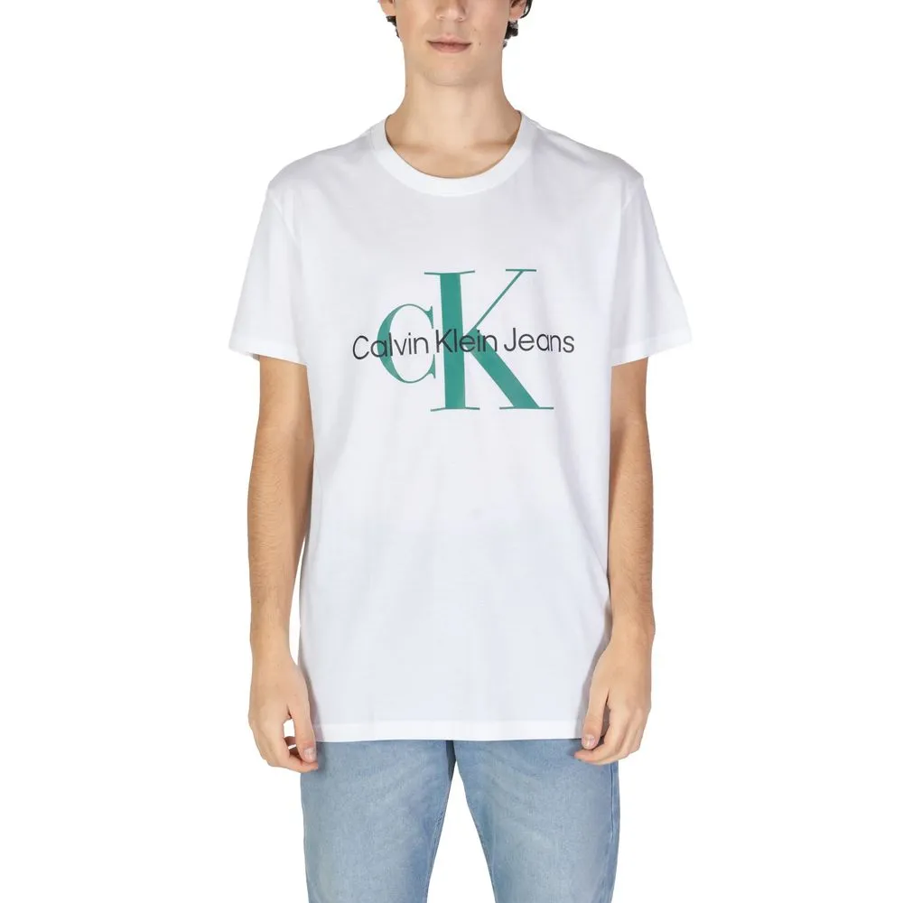 Calvin Klein Jeans Men's White Organic Cotton T-Shirt