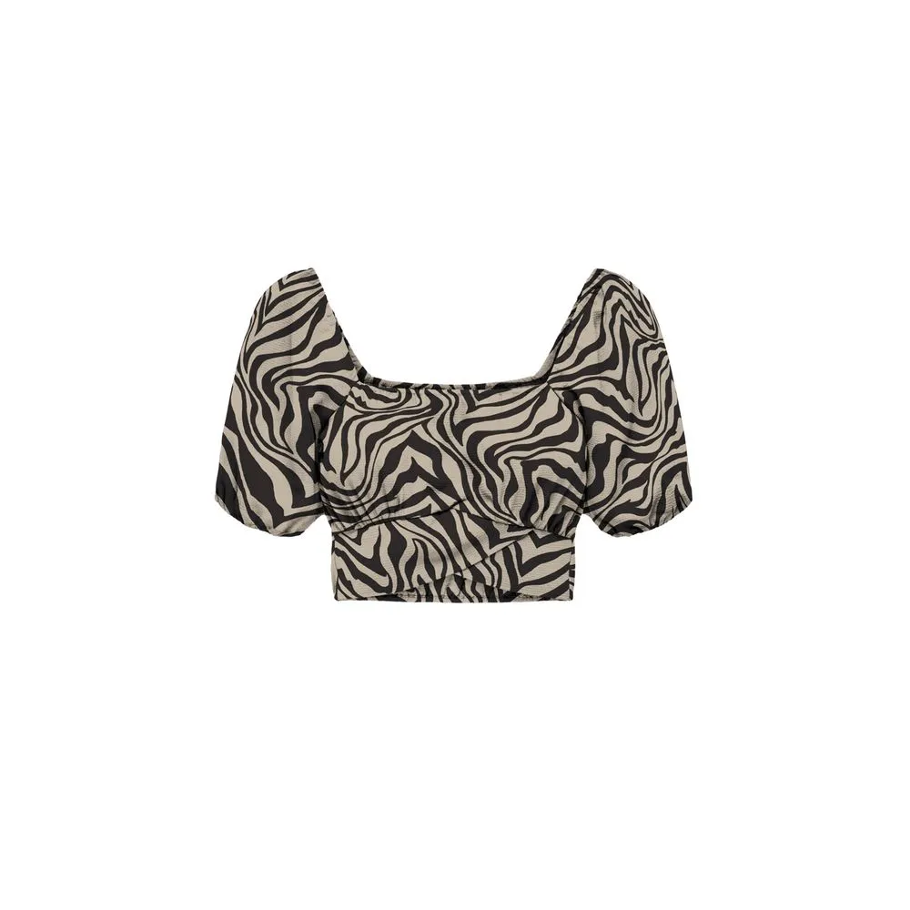 Only Women's Beige Viscose Tops & T-Shirt