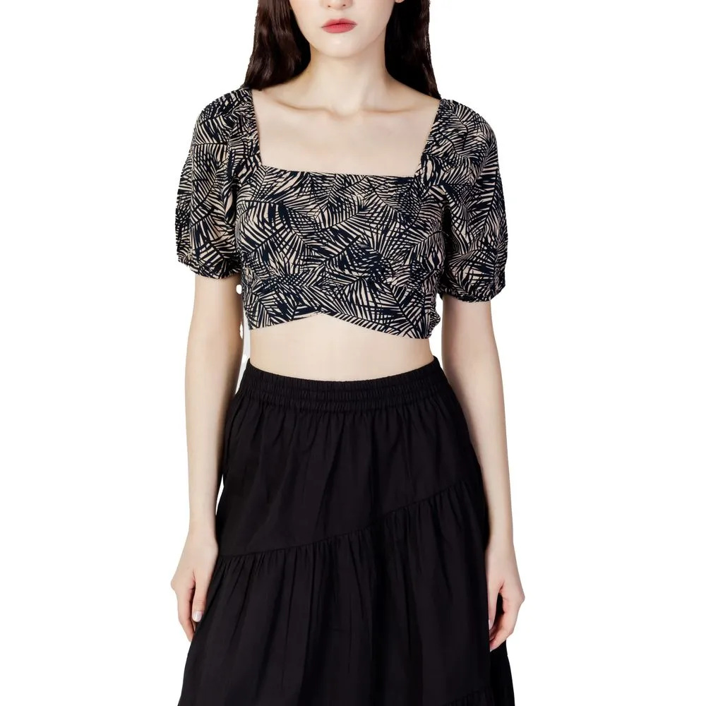 Only Women's Blue Viscose Tops & T-Shirt