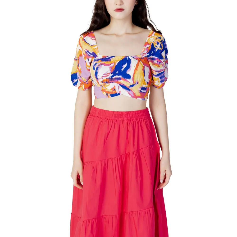 Only Women's Yellow Viscose Tops & T-Shirt