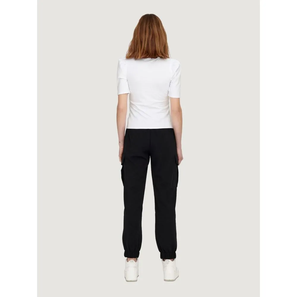 Only Women's White Cotton Tops & T-Shirt