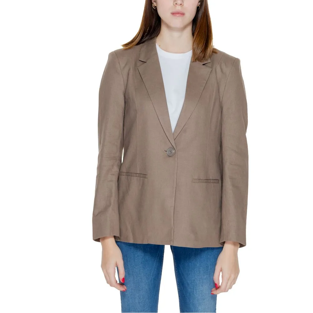 Only Women's Brown Linen Suits & Blazer