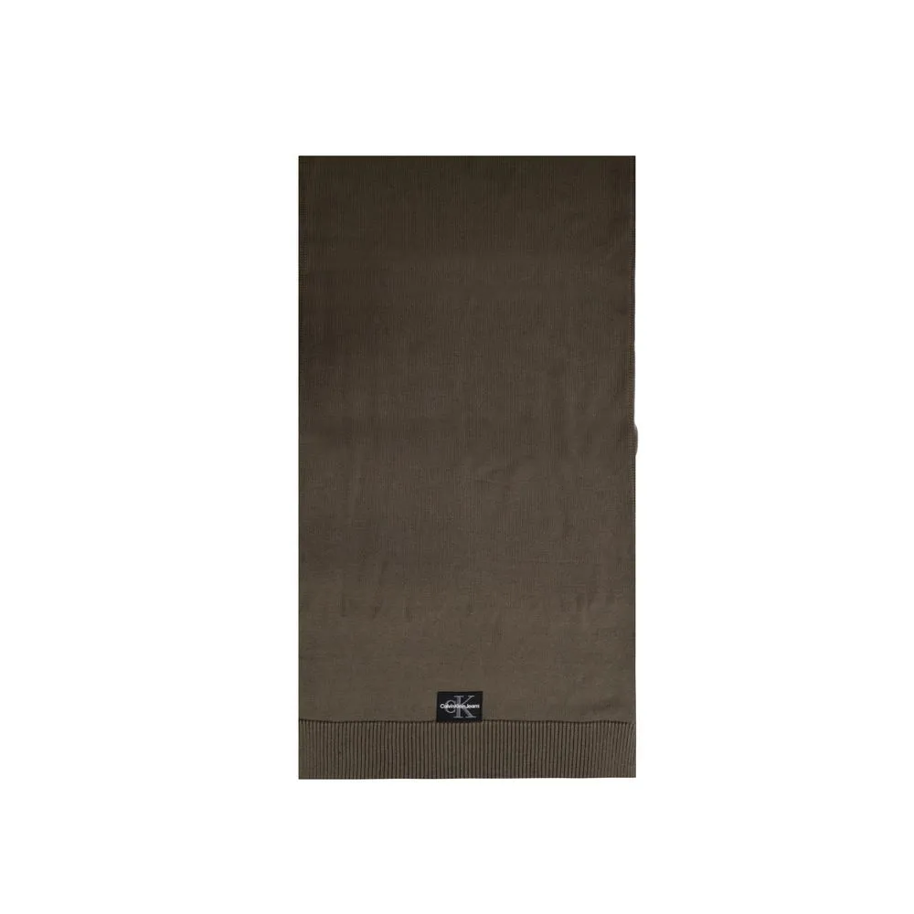Calvin Klein Jeans Men's Brown Cotton Scarf