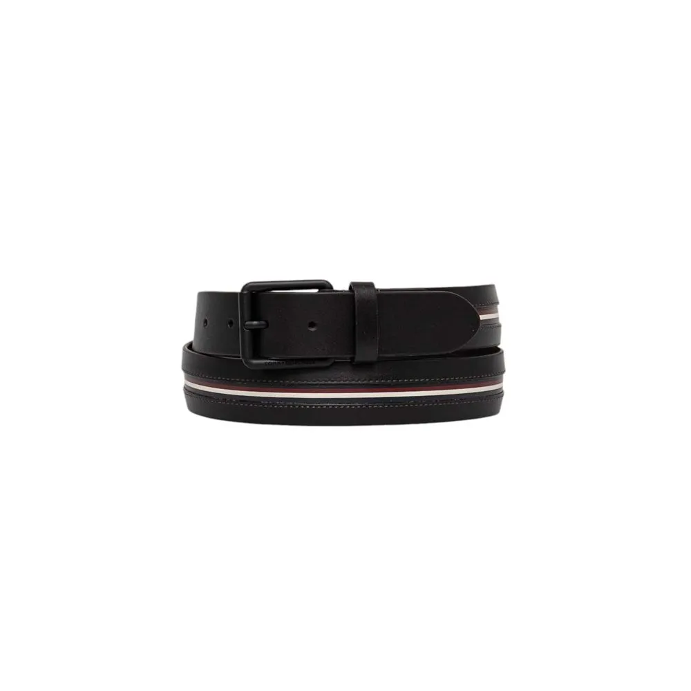 Tommy Hilfiger Men's Black Leather Belt