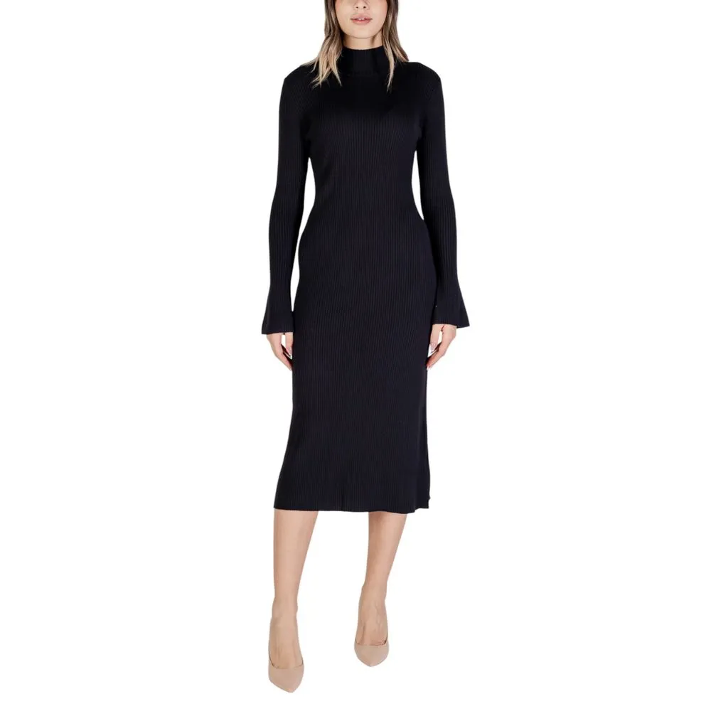 Sandro Ferrone Women's Black Viscose Dress