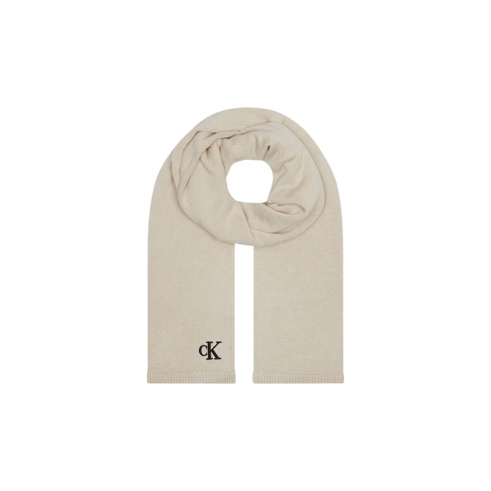 Calvin Klein Women's Beige Cotton Scarf
